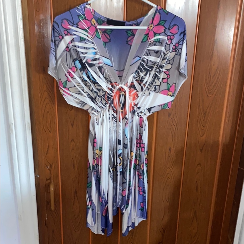 Vintage Floral Print Women's Top